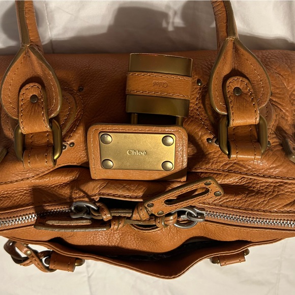 CHLOE PADDINGTON w/Lock - in great shape!  Such a beautiful bag🔥 CAMEL color. - Picture 2 of 11